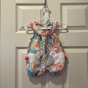 Mud Pie Easter/Spring Bunny Bubble size 0-6 months So Cute!!